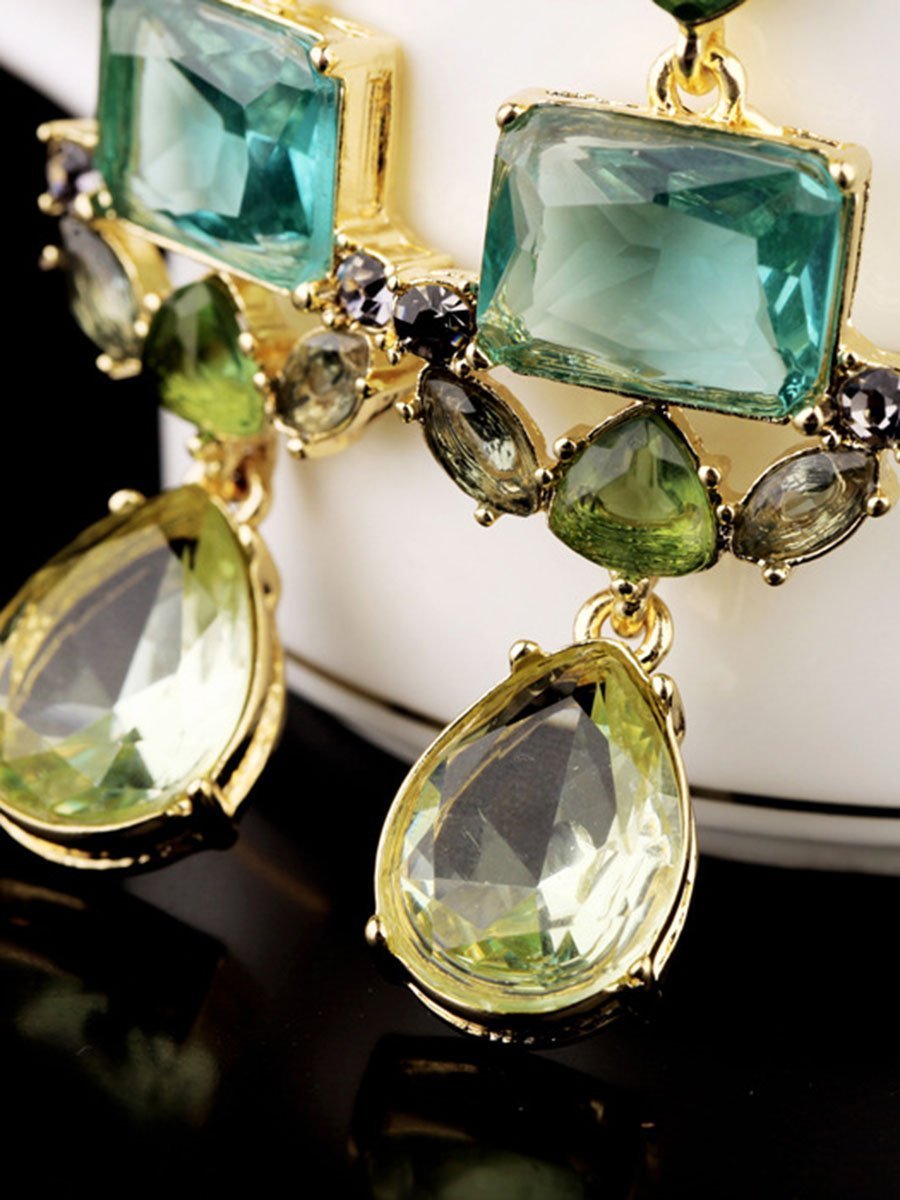 Captivating Faux Crystal Drop Earrings