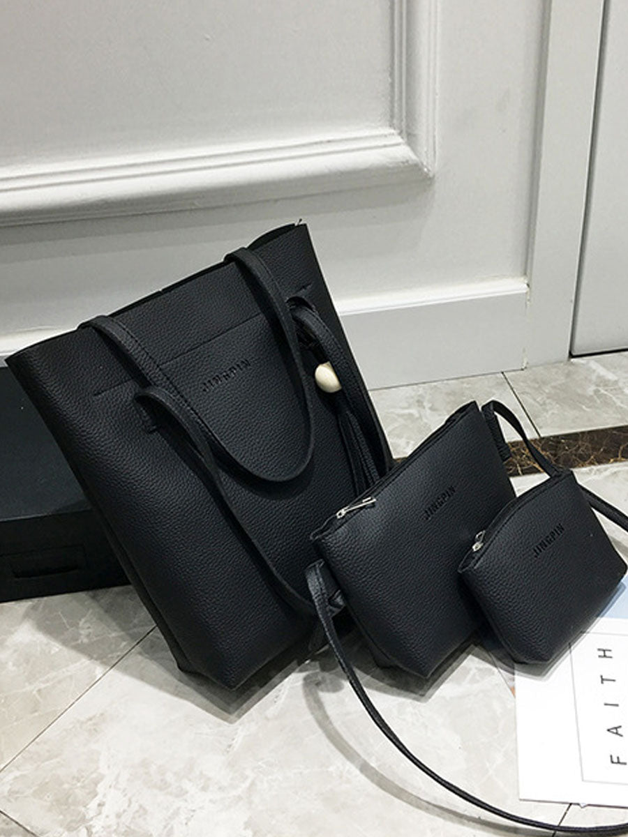 Three Pieces Tassel Shoulder Bag Sets