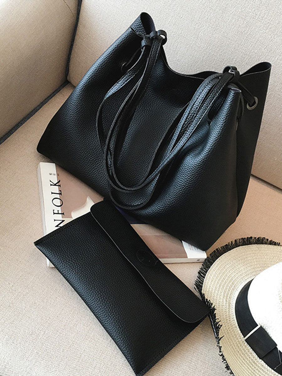 Two-Piece Shoulder Bag And Handbag