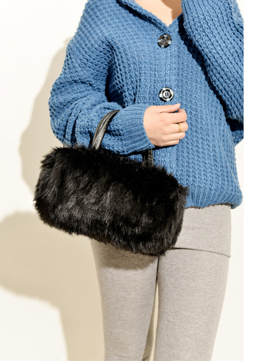 New Fashion Korea Style Faux Fur Crossbody Bag