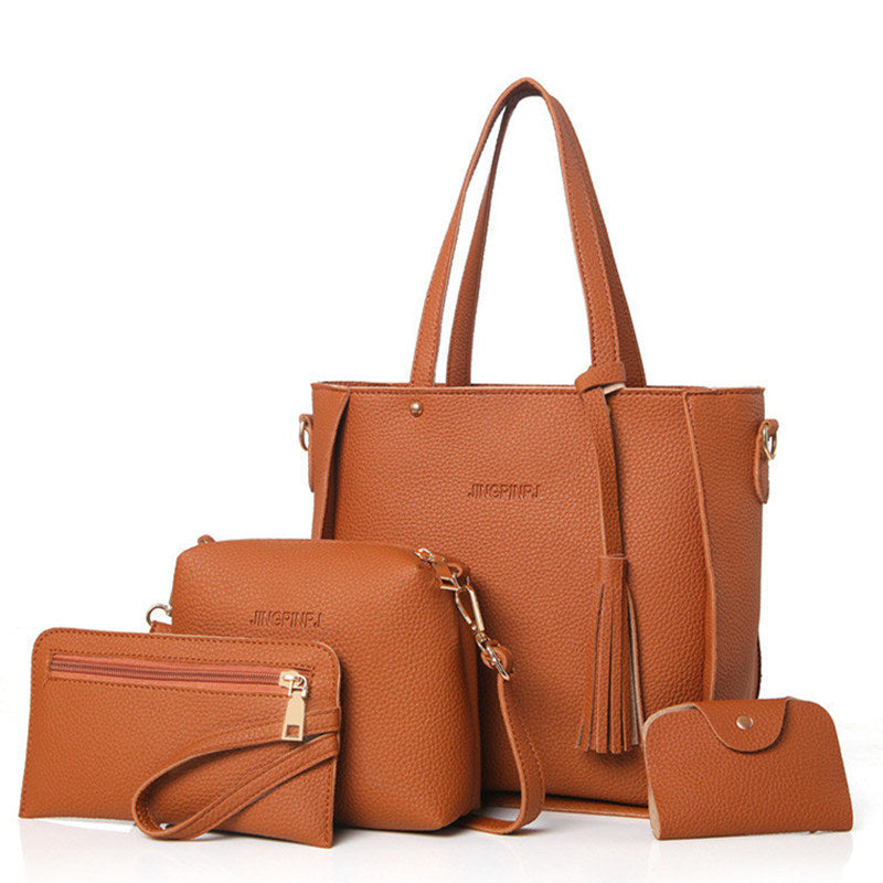 Female Bag Set Top-Handle Big Capacity Handbag