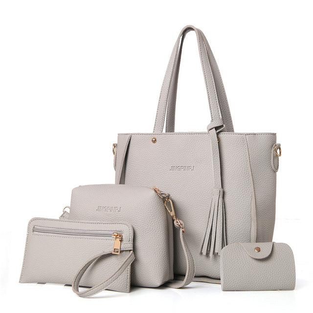 Female Bag Set Top-Handle Big Capacity Handbag