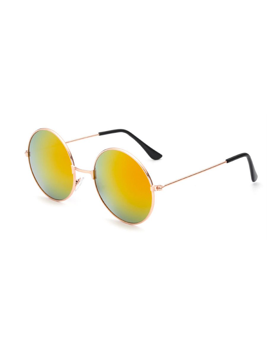 Plain Retro Round Sunglasses