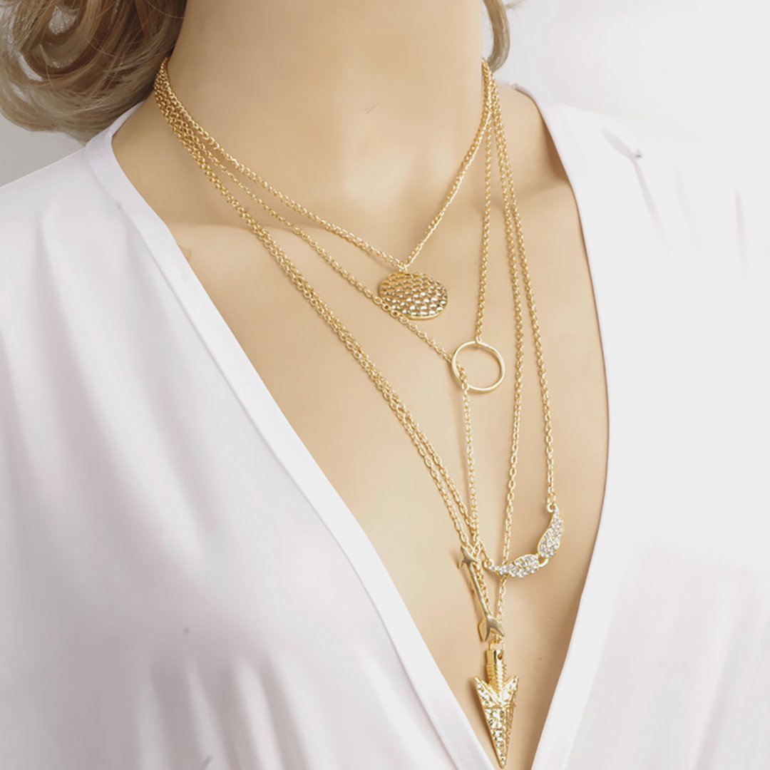 Female European And American Fashion Multi-Layer Exaggerated Necklace