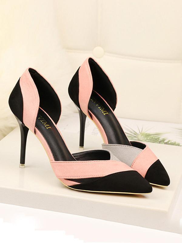 New Single Shoes Hollow Pointed Stiletto High Heel Sandals Women's Shoes