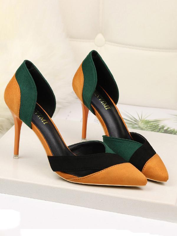 New Single Shoes Hollow Pointed Stiletto High Heel Sandals Women's Shoes