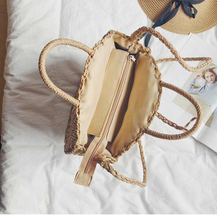 Fashion Circular Straw Bag