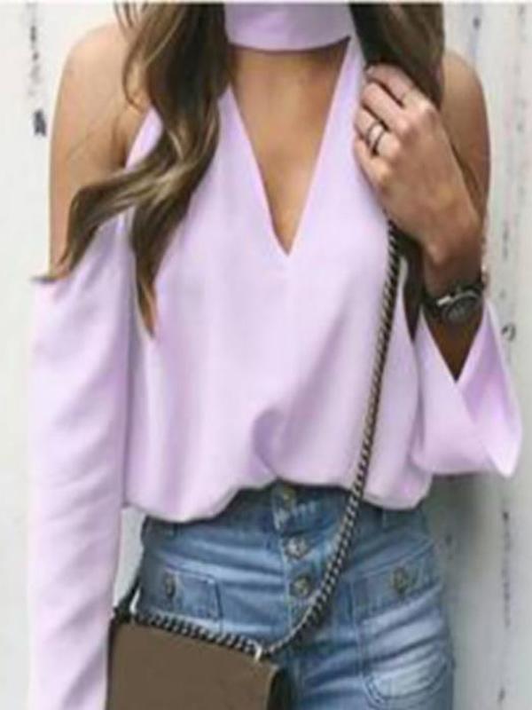 Sexy Deep V Strapless Blouse Top