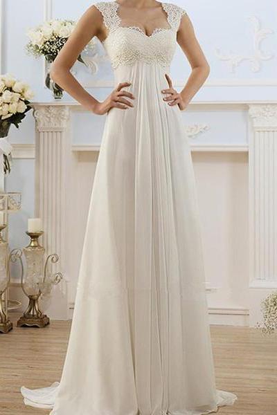 Sexy Elegant White Sleeveless Evening Dress