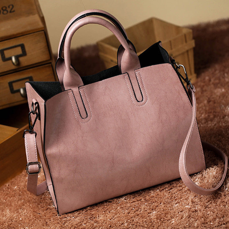 Simple Style PU Leather Lady Tote Bag
