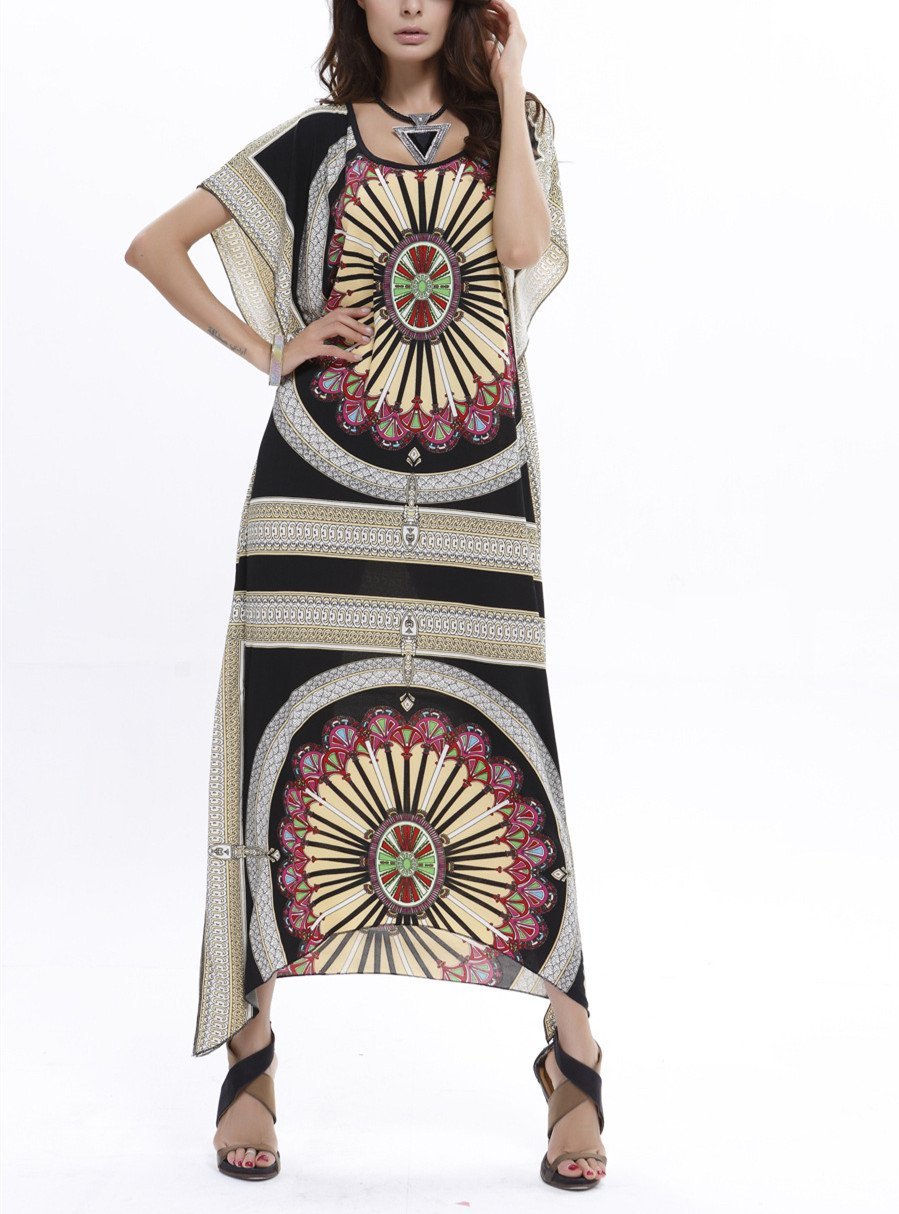 Nepalese Printed Bat Sleeve Skirt