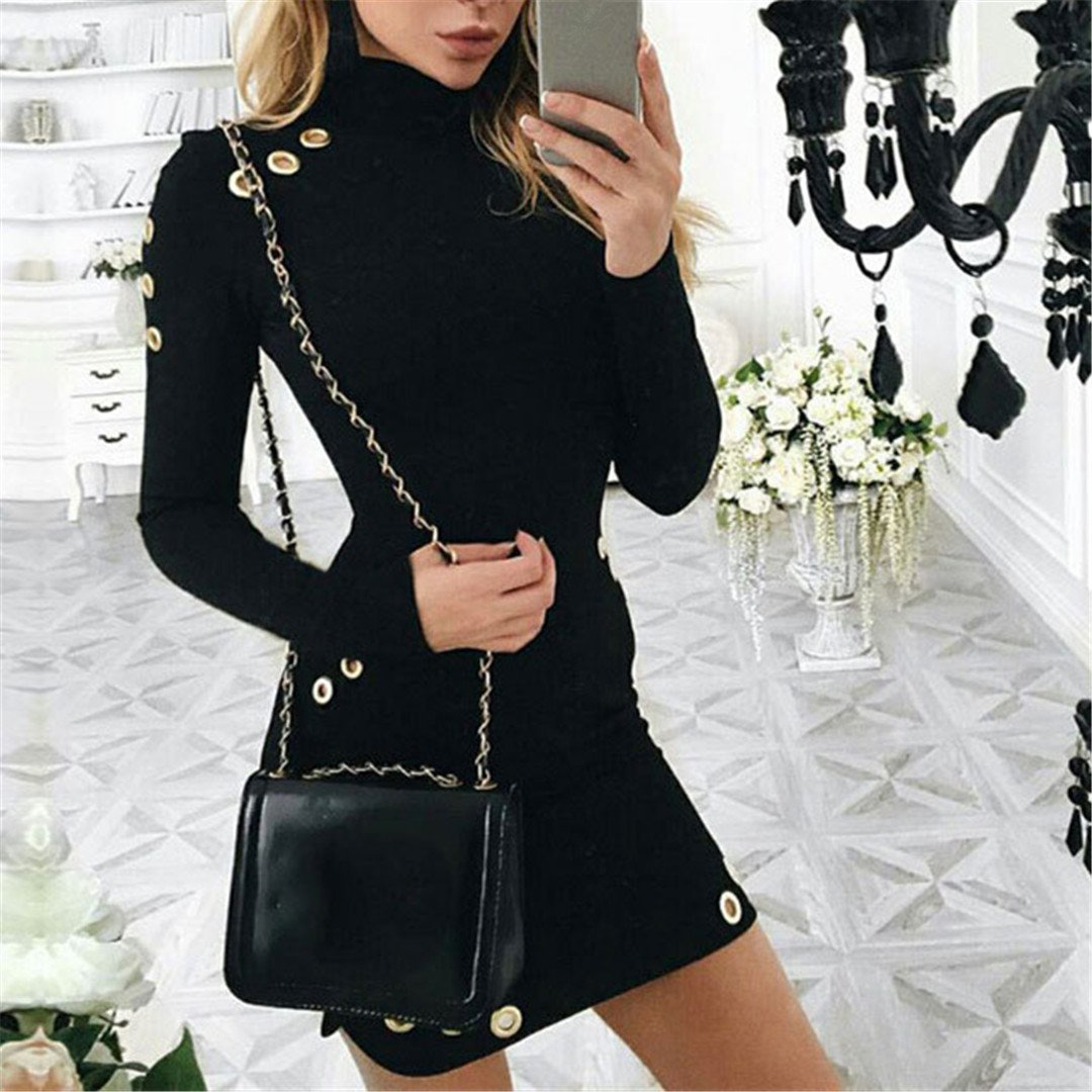 Sexy Long Sleeve Slim Dress