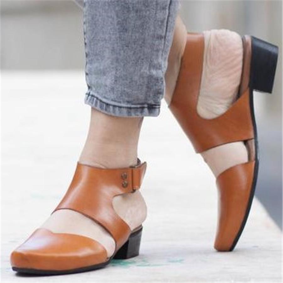 Fashion Velcro Wild Thick Sandals