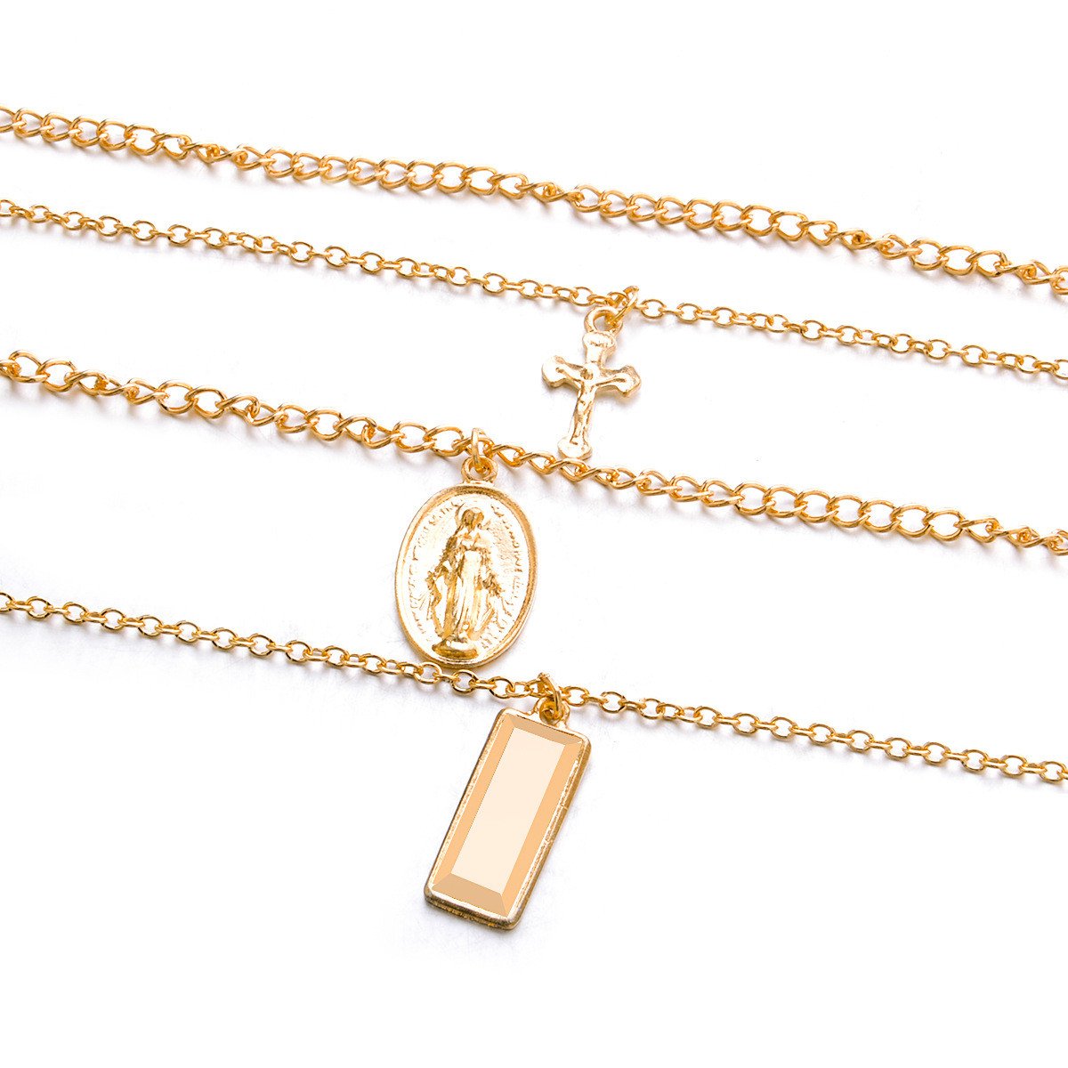 Fashion Exaggeration Notre Dame's Cross Necklace