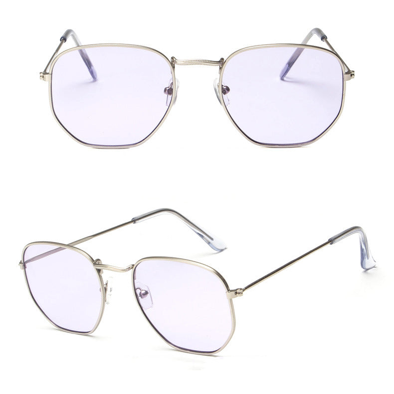 New Metal Sunglasses Trend Ladies Marine Film Sunglasses