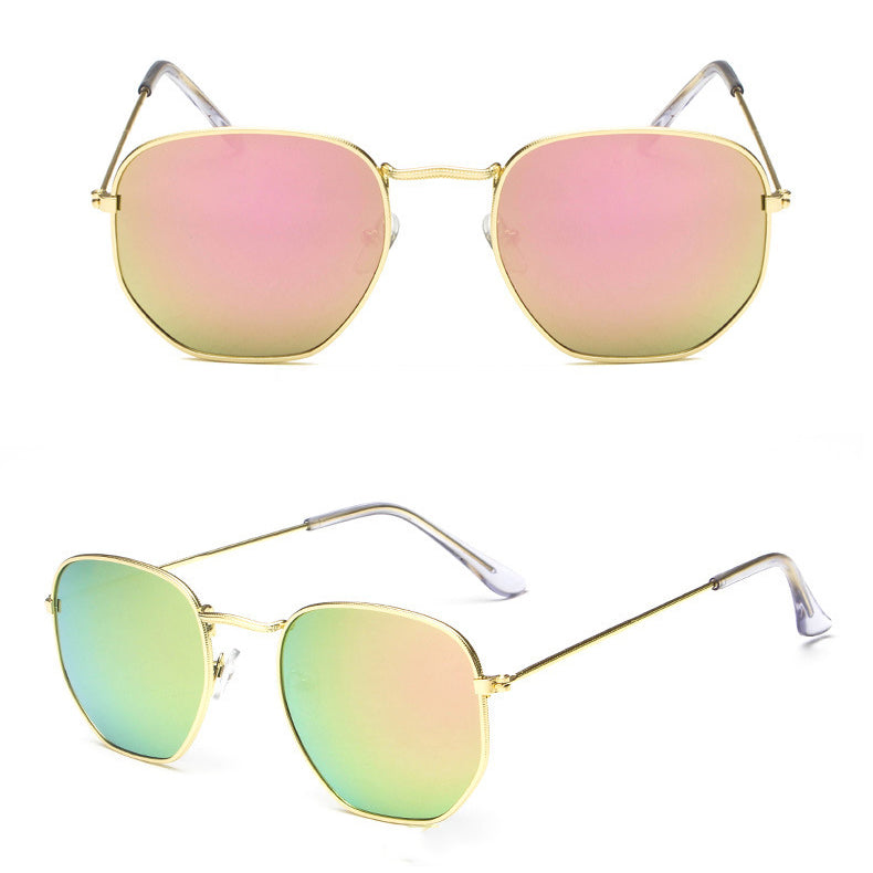 New Metal Sunglasses Trend Ladies Marine Film Sunglasses