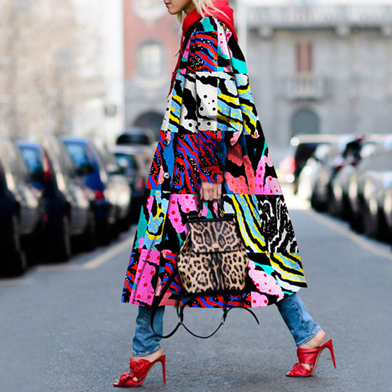 Zebra Color Printed Coat