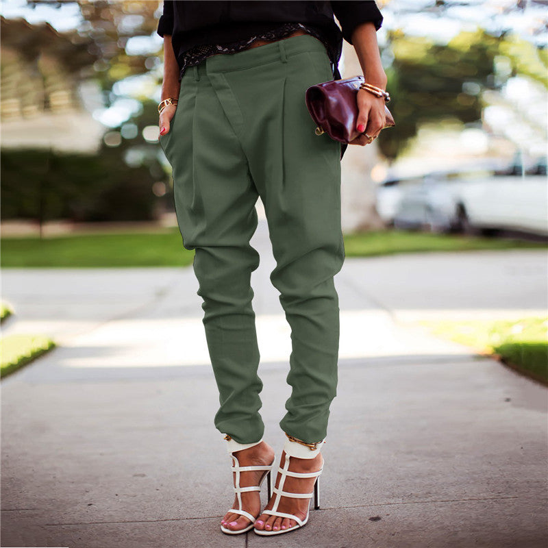 Casual High Waist Harlan Tight Trousers