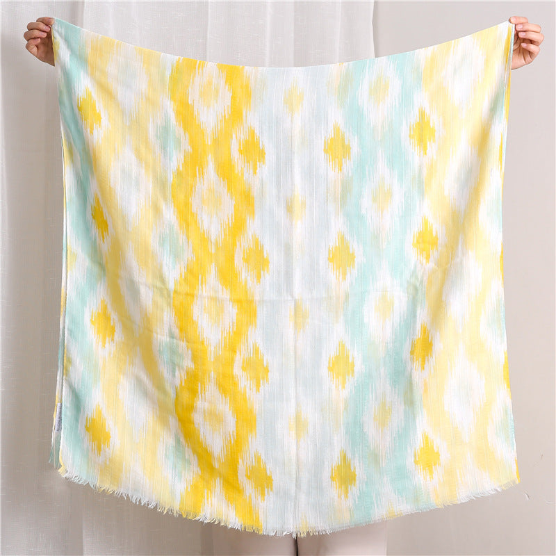 Bohemian Brisk Contracted Geometry Scarf Shawl