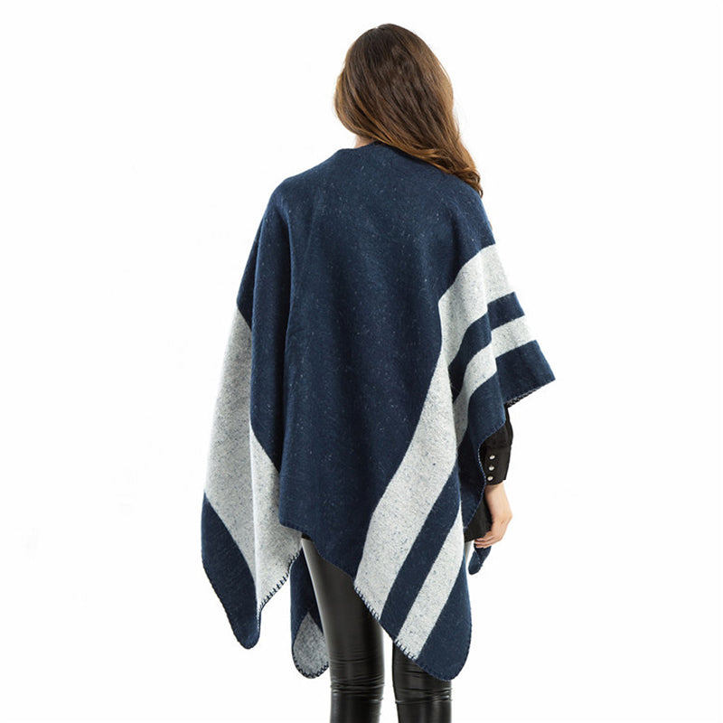 Multi-Functional Fashion Striped Cashmere Shawl Scarf