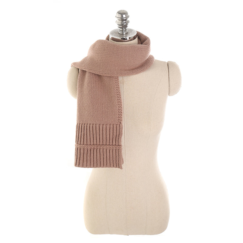 Simple Solid Color Cashmere Warm Scarf