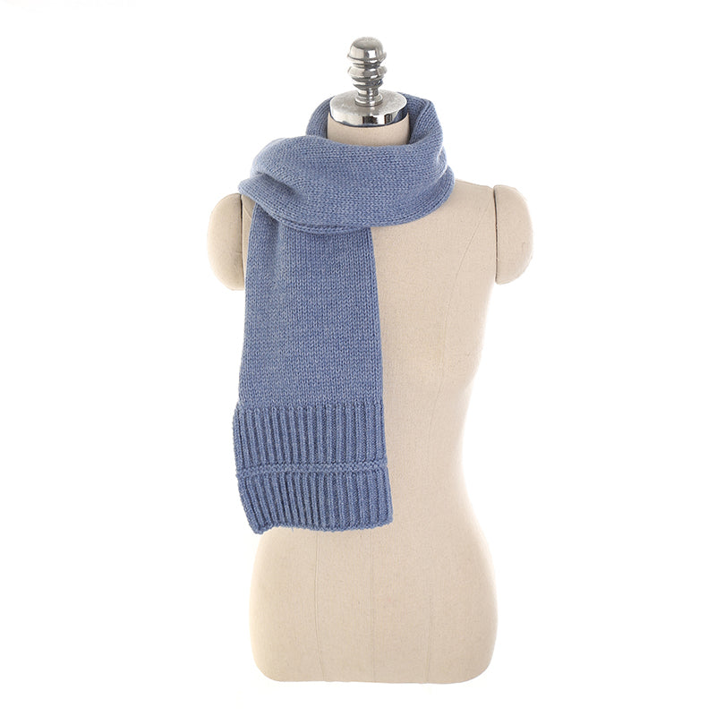 Simple Solid Color Cashmere Warm Scarf