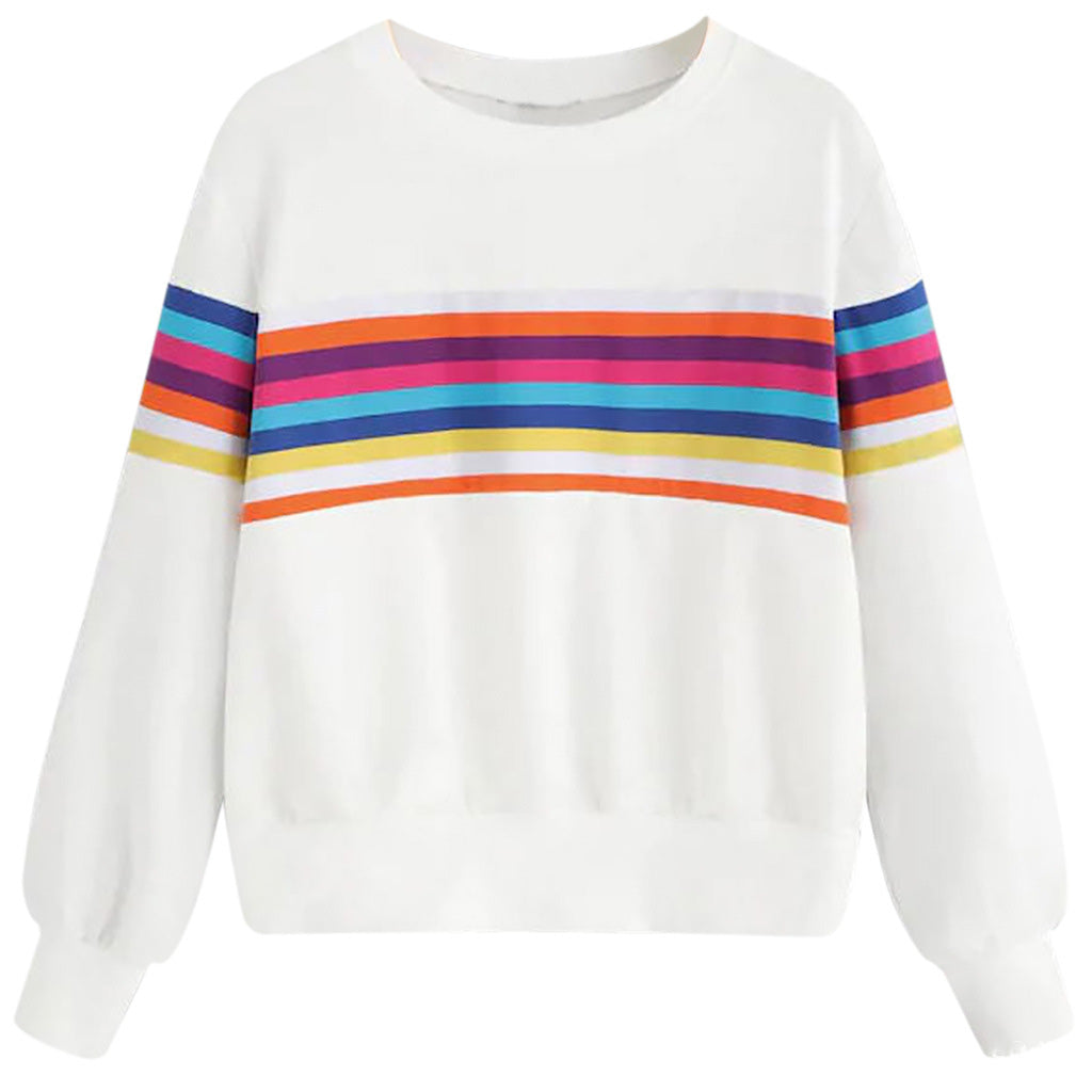 Fashion Casual Color Printed Sweatshirt