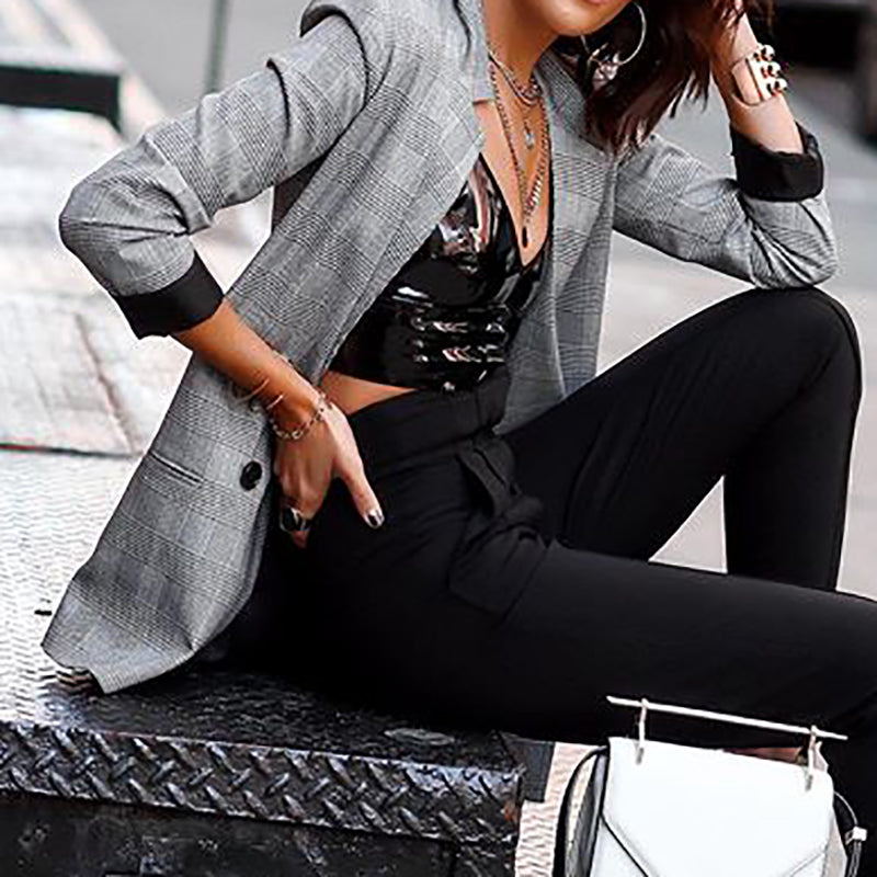 Women's Casual Long Sleeve Small Blazer