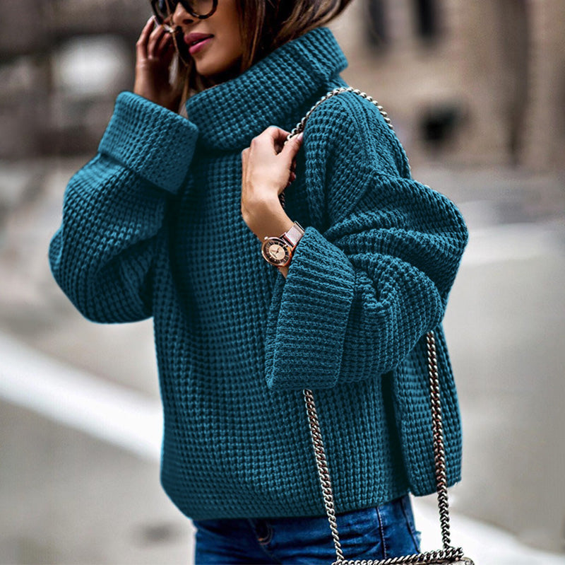 Women's Fashion Loose Turtleneck Sweater