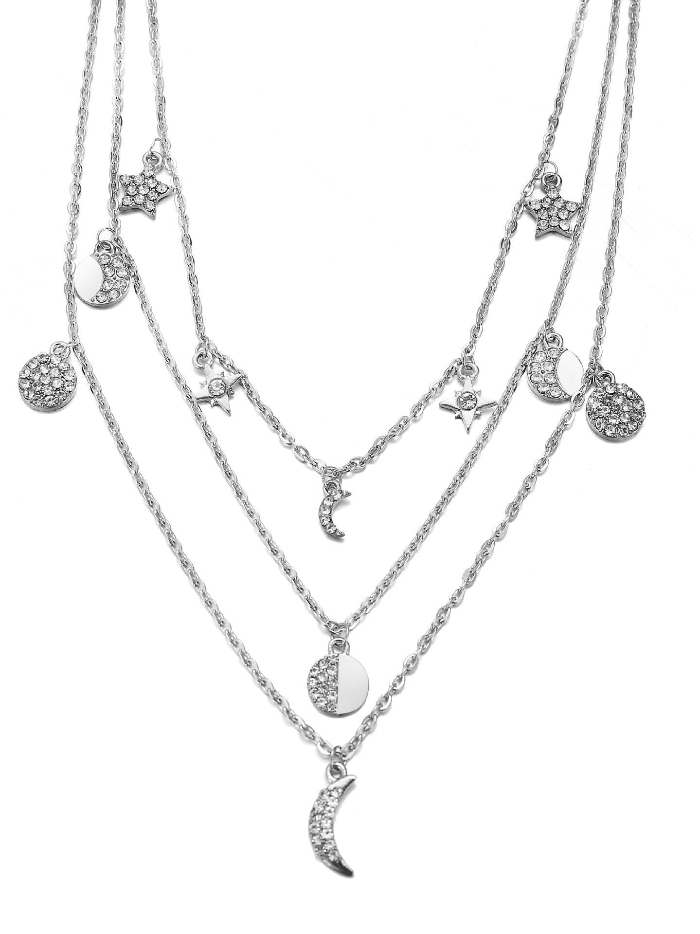 Vintage Crystal Multistory Necklace