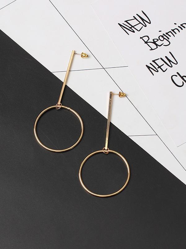 Fashion Geometry Circle Earrings
