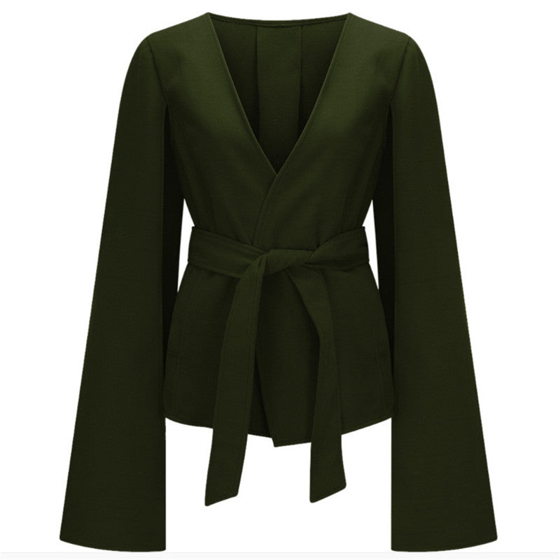 Stylish Sleek Slim Solid Woolen Coat