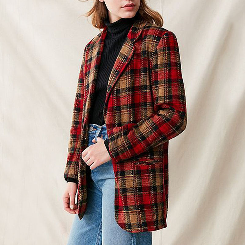 Women's England Plaid Jacket