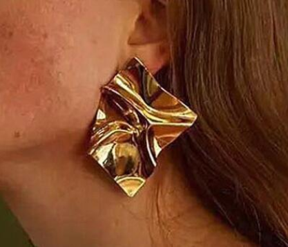 Lava Metal Geometric Irregular Women's Earrings