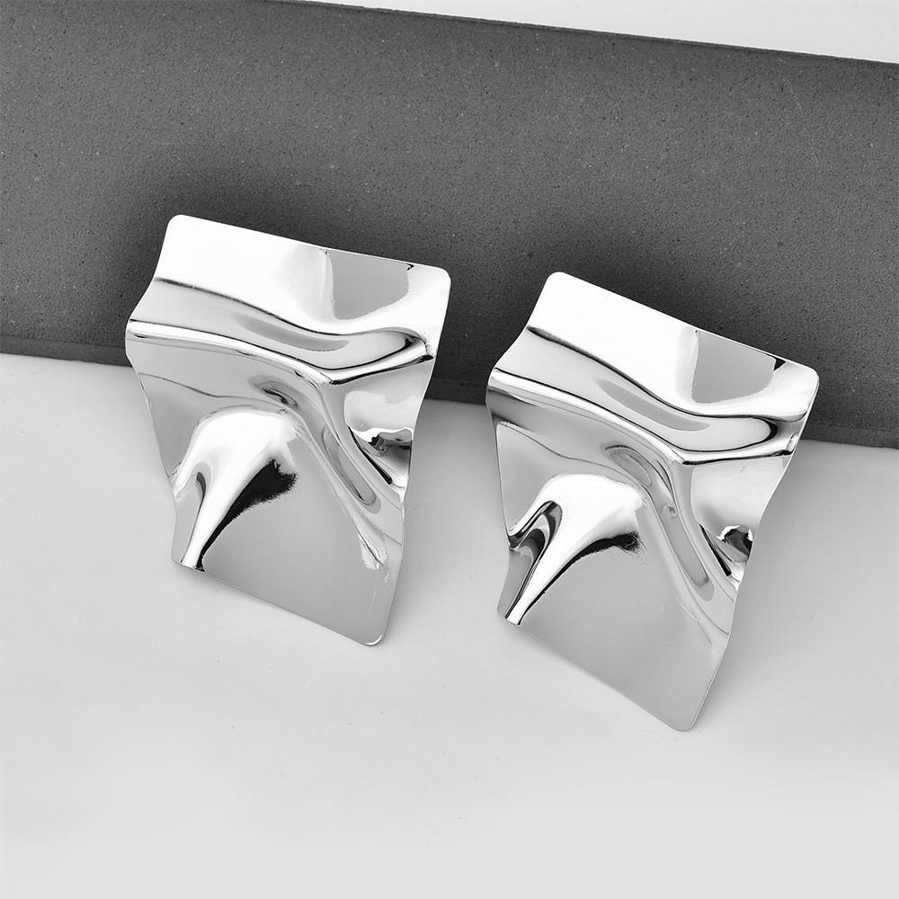 Lava Metal Geometric Irregular Women's Earrings