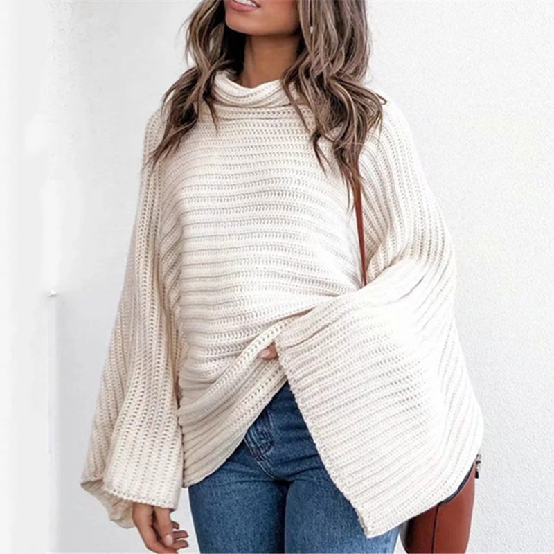 Casual Pure Color Round Neck Long Sleeve Sweater