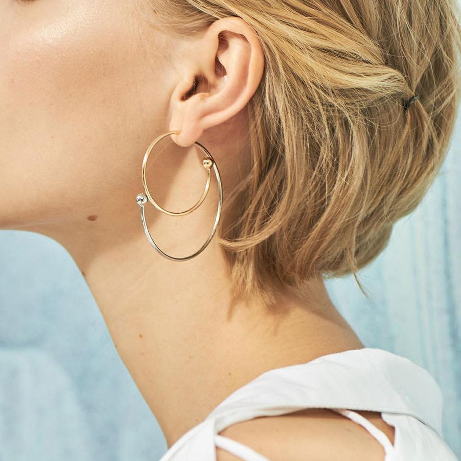 Fashion Geometric Metal Earrings