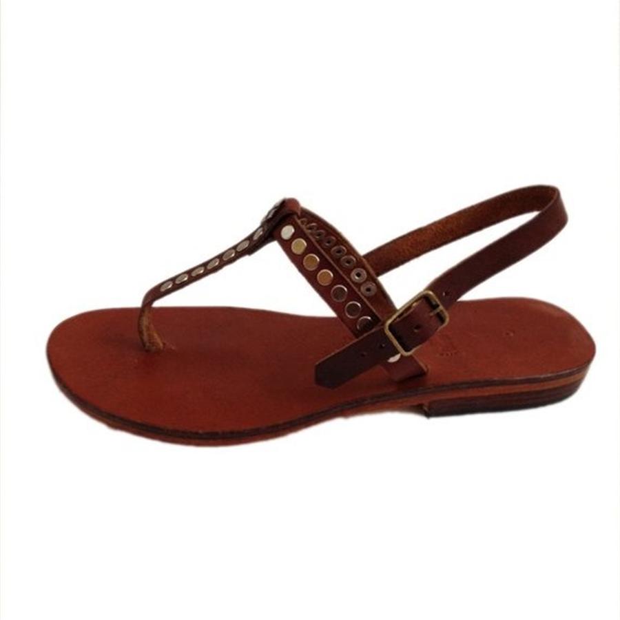 Studded Roman Style Flat Sandals