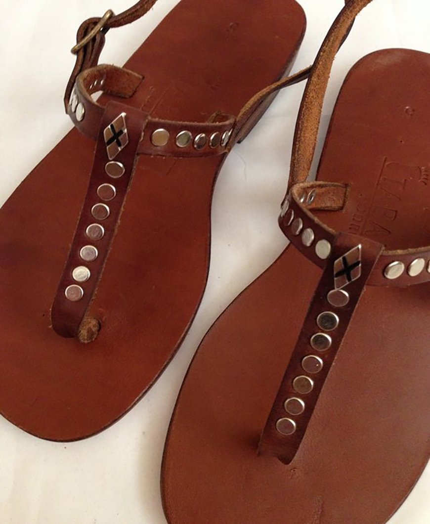 Studded Roman Style Flat Sandals