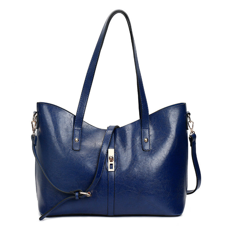 4 Piece Set Autumn And Winter New Fashion Retro Mother Bag Wild Big Bag Handbag Shoulder Messenger Bag