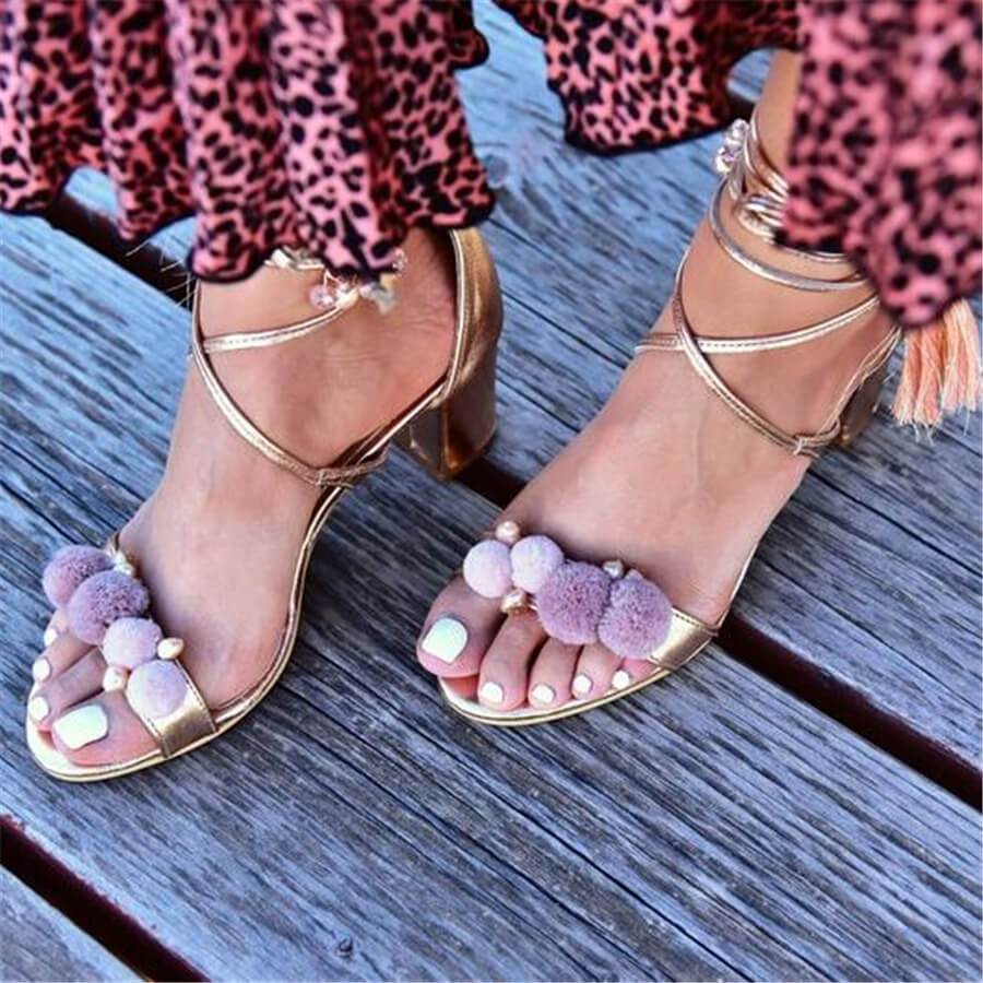 Fashion Wild Cross Strap High Heel Sandals