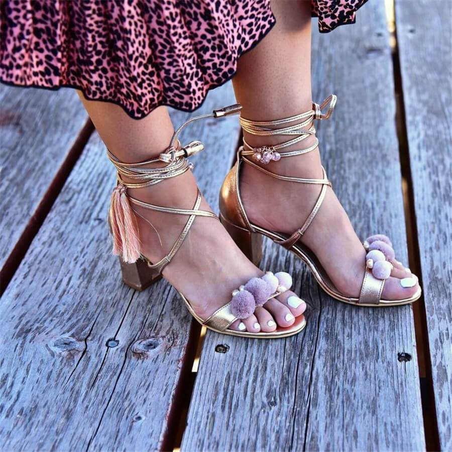 Fashion Wild Cross Strap High Heel Sandals