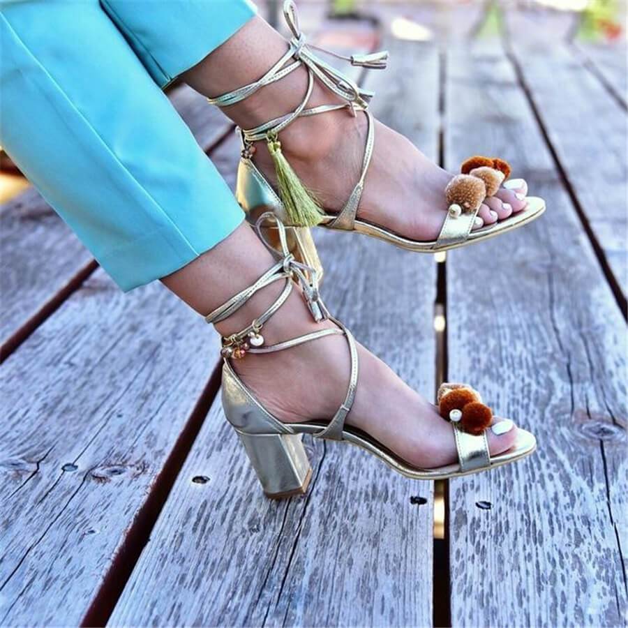 Fashion Wild Cross Strap High Heel Sandals