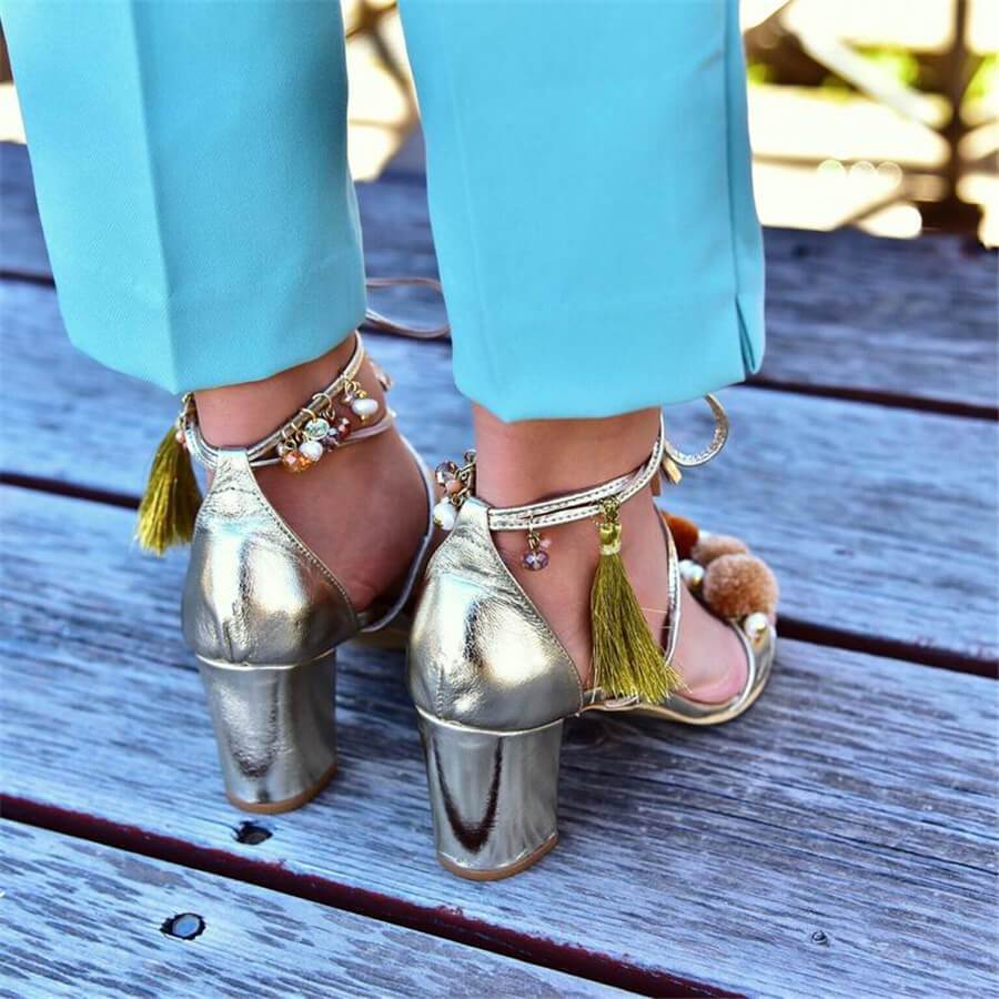 Fashion Wild Cross Strap High Heel Sandals