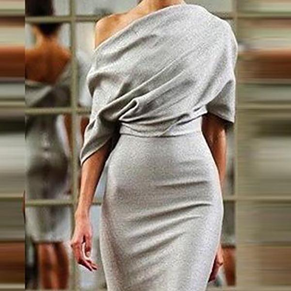 Sexy Off Shoulder Backless Bodycon Dress
