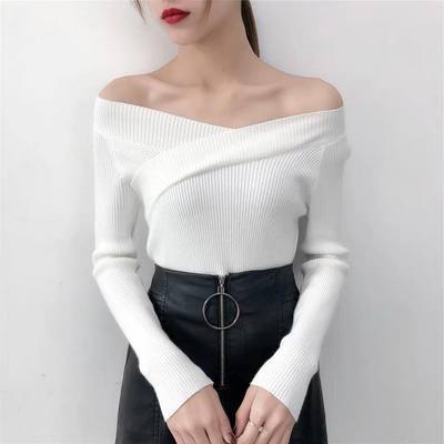 One-Shoulder Autumn And Winter Sweater