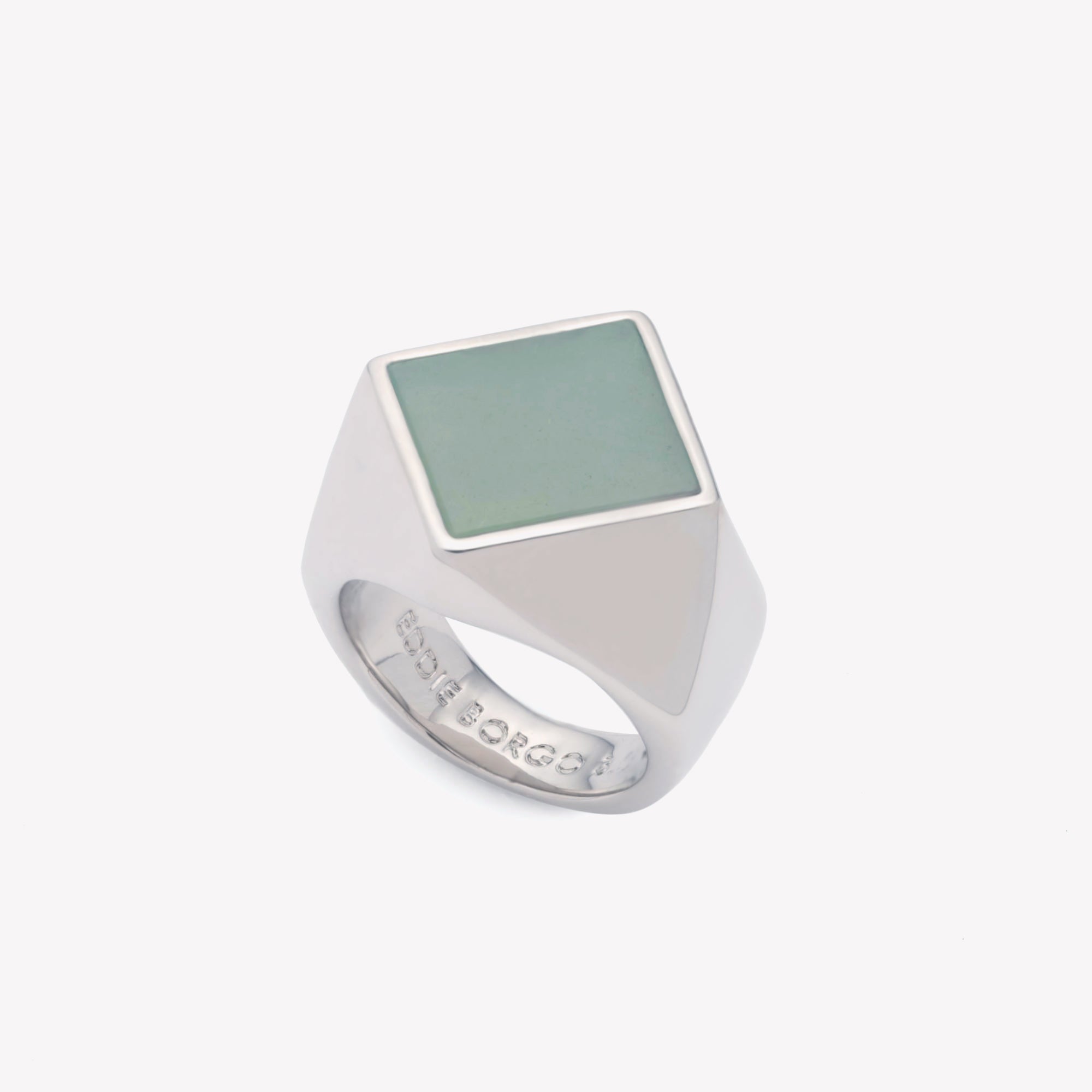 John Greed Signature Sterling Silver Signet Ring