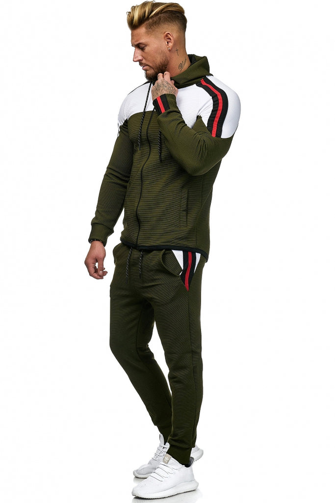 khaki sweatsuit