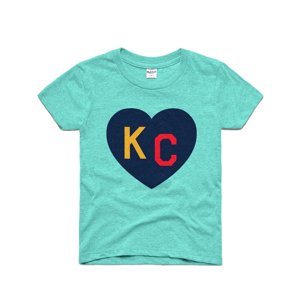 Charlie Hustle 'Heart KC' T-shirt logo's Negro Leagues roots