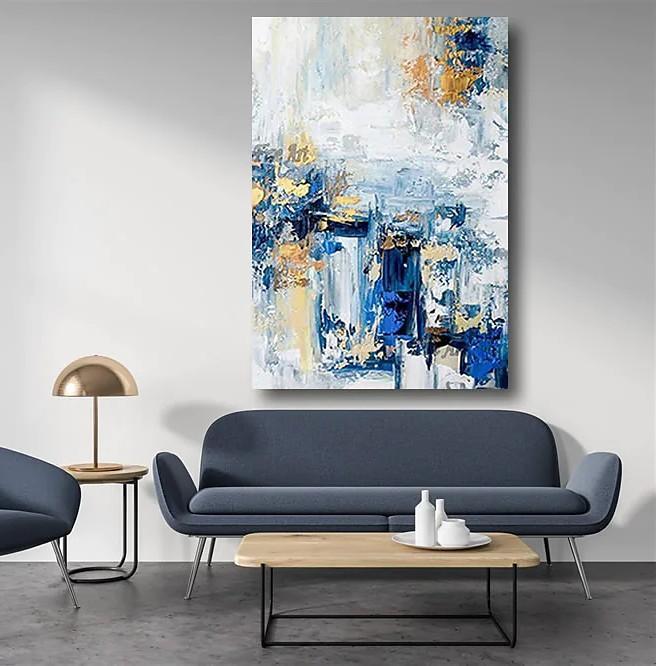 Large Modern Paintings for Dining Room, Hand Painted Canvas Art, Buy